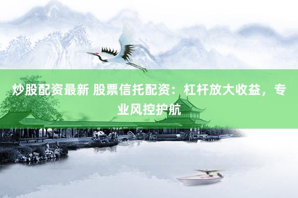 炒股配资最新 股票信托配资：杠杆放大收益，专业风控护航