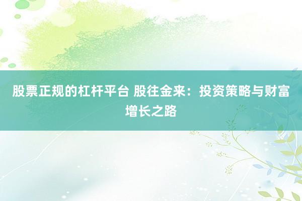 股票正规的杠杆平台 股往金来：投资策略与财富增长之路