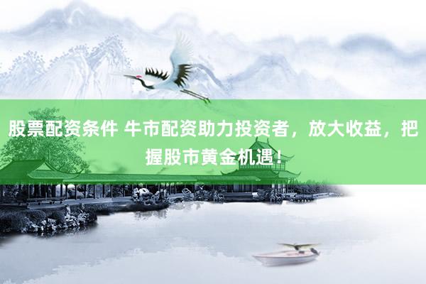 股票配资条件 牛市配资助力投资者，放大收益，把握股市黄金机遇！