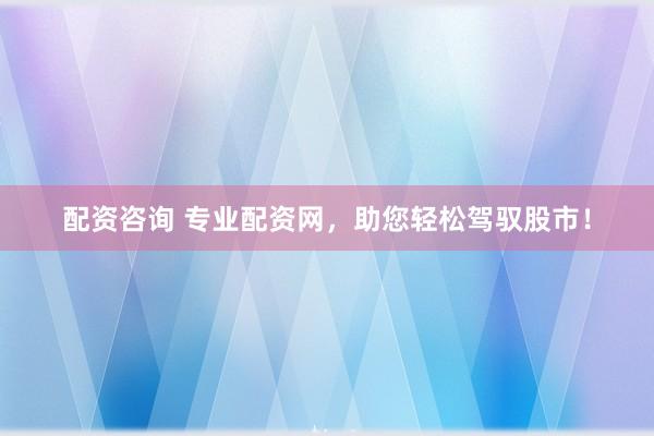 配资咨询 专业配资网，助您轻松驾驭股市！