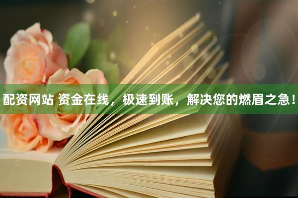 配资网站 资金在线，极速到账，解决您的燃眉之急！