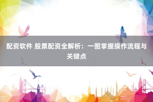 配资软件 股票配资全解析：一图掌握操作流程与关键点