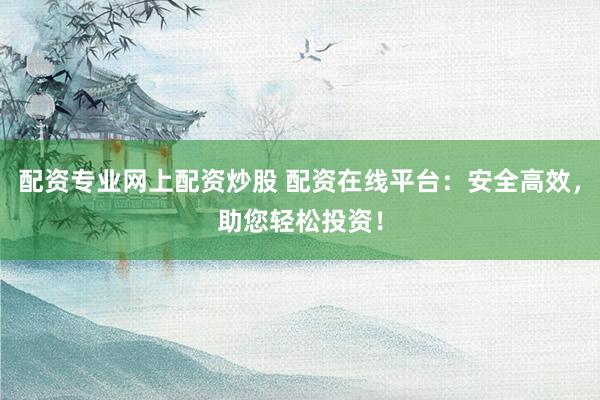 配资专业网上配资炒股 配资在线平台：安全高效，助您轻松投资！