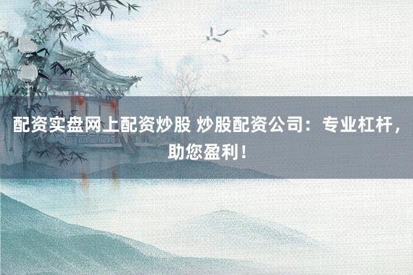 配资实盘网上配资炒股 炒股配资公司：专业杠杆，助您盈利！